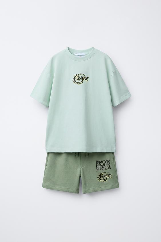 6-14 AÑOS/ PIJAMA SAJA BOYS KPOP DEMON HUNTERS™ NETFLIX © - Verde de Zara - Imagen 0