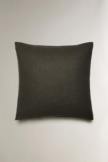 TAIE D’OREILLER CACHEMIRE - Gris foncé de Zara - Image 1