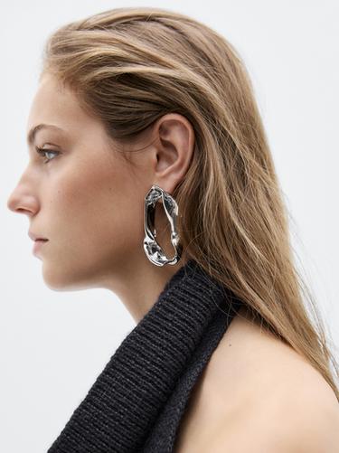 Zara Large earrings - LIMITED - Silver - Image 0
