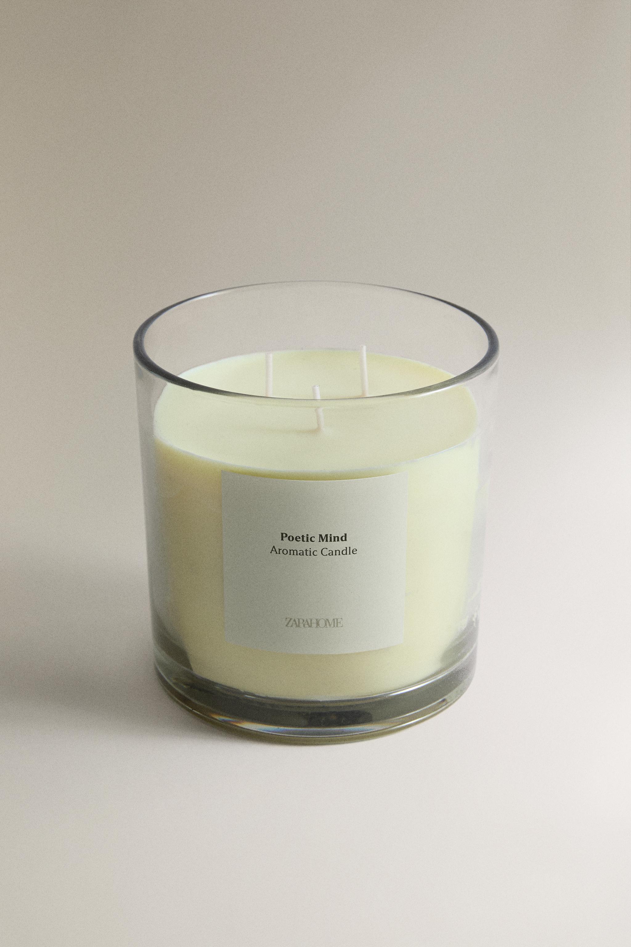 (620 G) POETIC MIND SCENTED CANDLE — Dusty pink