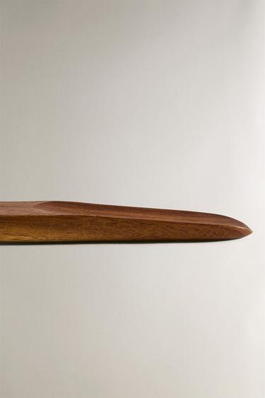 BOUT DE LACET BOIS ACACIA - Beige clair de Zara - Image 4