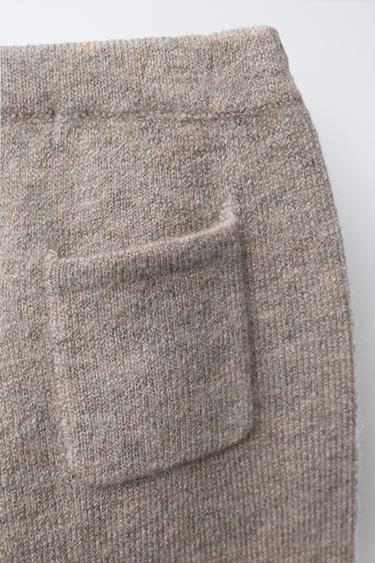 PANTALON DE JOGGING EN MAILLE - Beige clair de Zara - Image 3