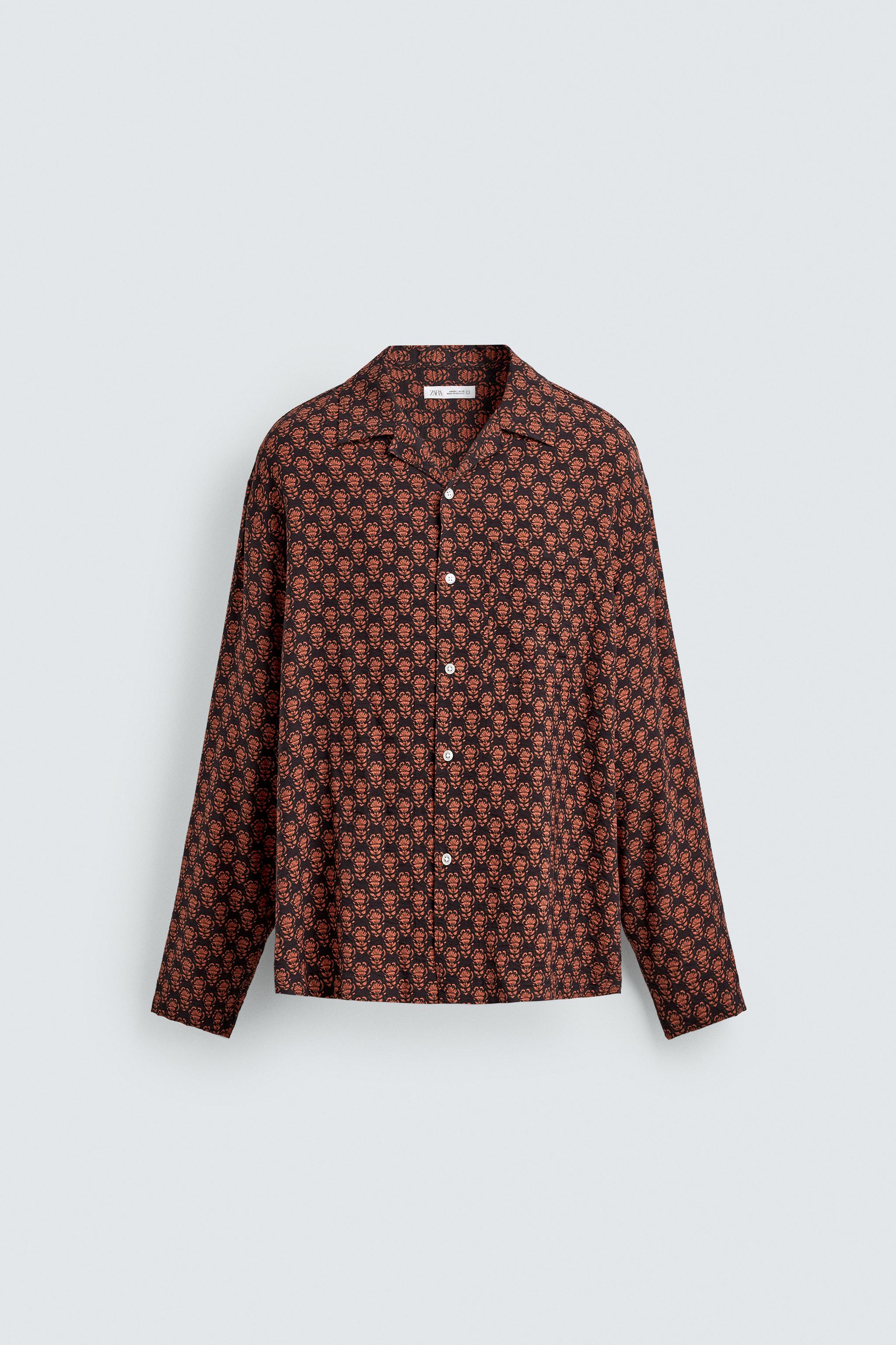 FLUID GEOMETRIC PRINT SHIRT