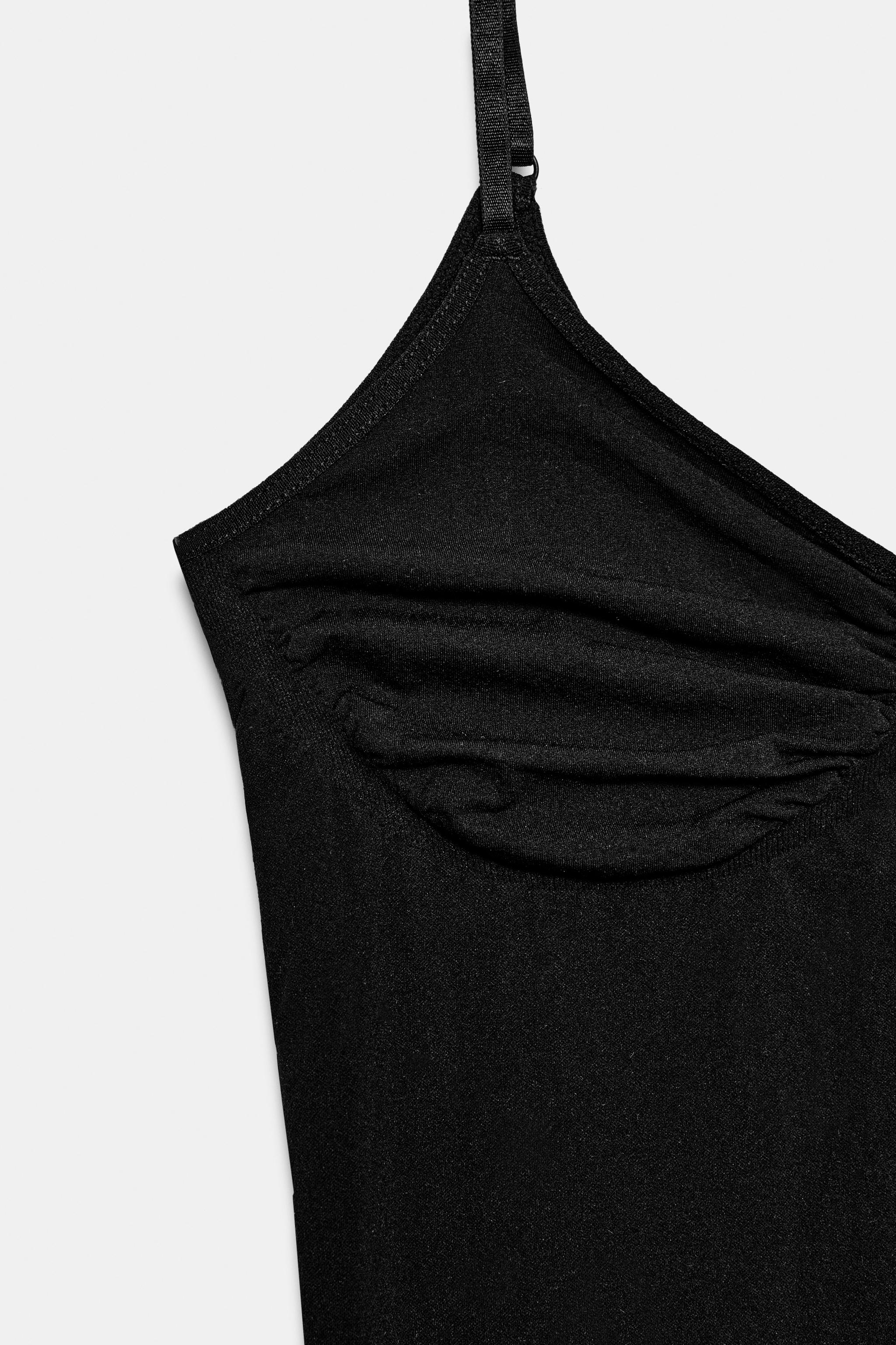 Женские топы Zara SEAMLESS STRAPPY TOP — фото 8