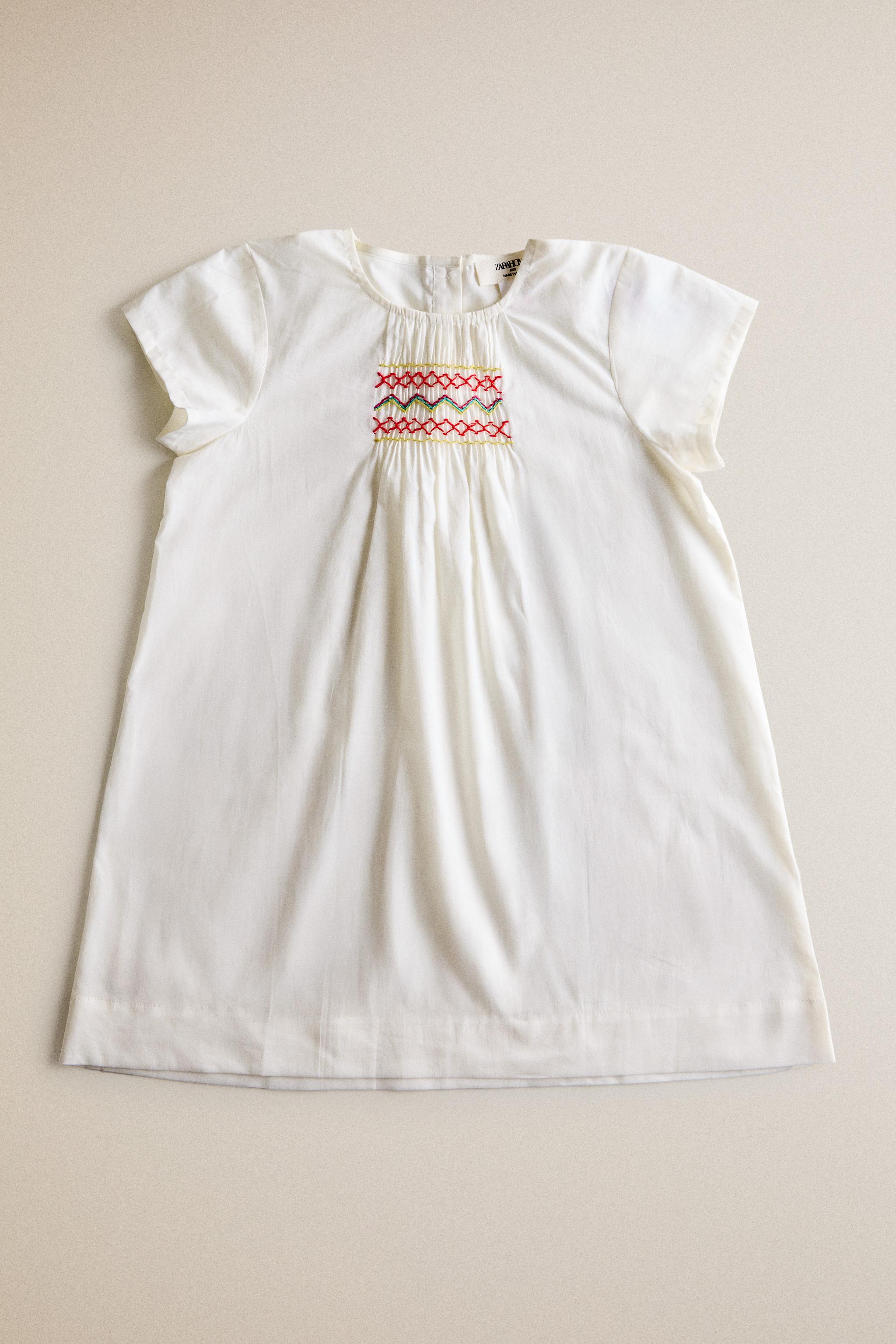Детские платья Zara KIDS' SMOCKED DRESS — фото 5