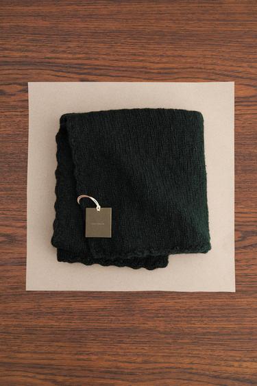 ZARA TIMELESS - WOOL BLANKET - Black by Zara