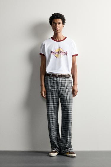 T-SHIRT CONTRASTE HARD ROCK INTERNATIONAL© - Blanc de Zara - Image 0