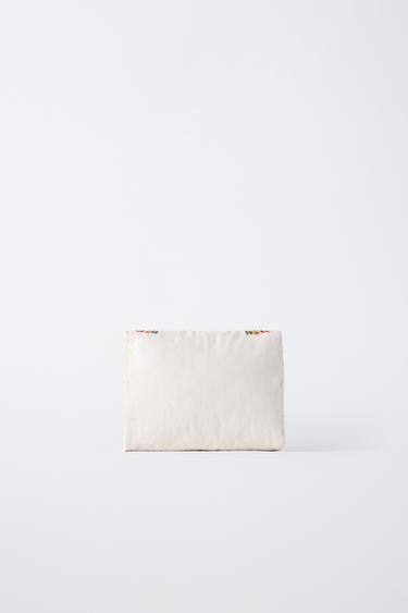 EMBROIDERED TOILETRY BAG - Ecru by Zara - Image 4
