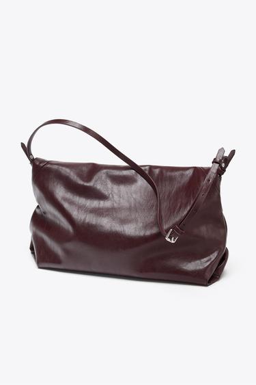 Zara TORBA OMOTNICA S RUČKOM – Bordo
