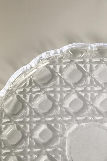 GLASS APPETIZER PLATE WITH RAISED DESIGN - 990 by Zara - Image 4