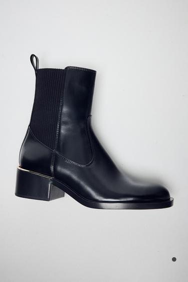HEELED ANKLE BOOTS - Black by Zara - Image 0