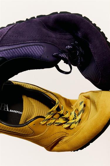 ZAPATILLA BAREFOOT DETALLES PIEL - Amarillo de Zara