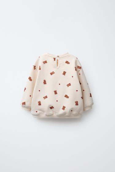 SWEAT À IMPRIMÉ OURSONS - Vanille de Zara - Image 1