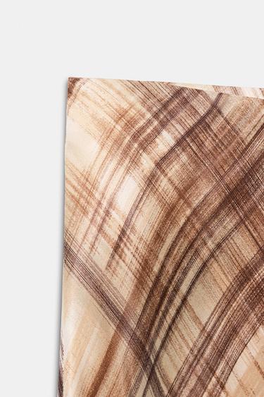 SATIN MIDI SKIRT - Beige-brown by Zara - Image 6