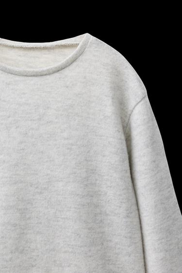 Zara PRINTED SOFT TOUCH T-SHIRT AND LEGGINGS SET - Gray marl