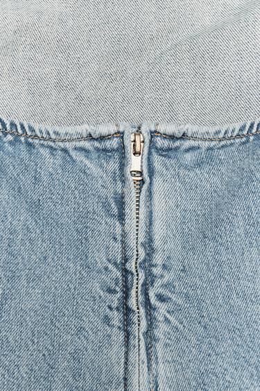 TRF DENIM BANDEAU TOP - Light blue by Zara - Image 6