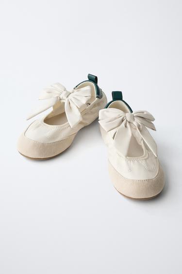 BALLERINES SPORT NŒUD - Blanc de Zara - Image 2