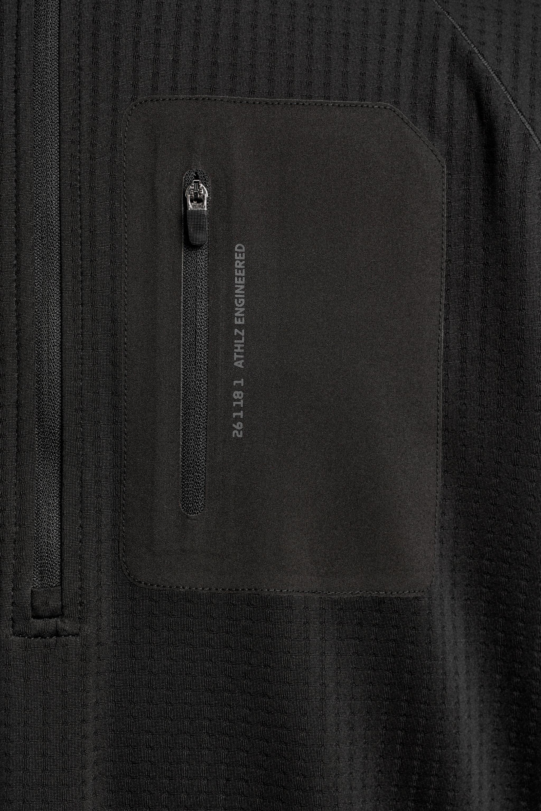 COMBINATION POCKET QUARTER-ZIP SWEATSHIRT