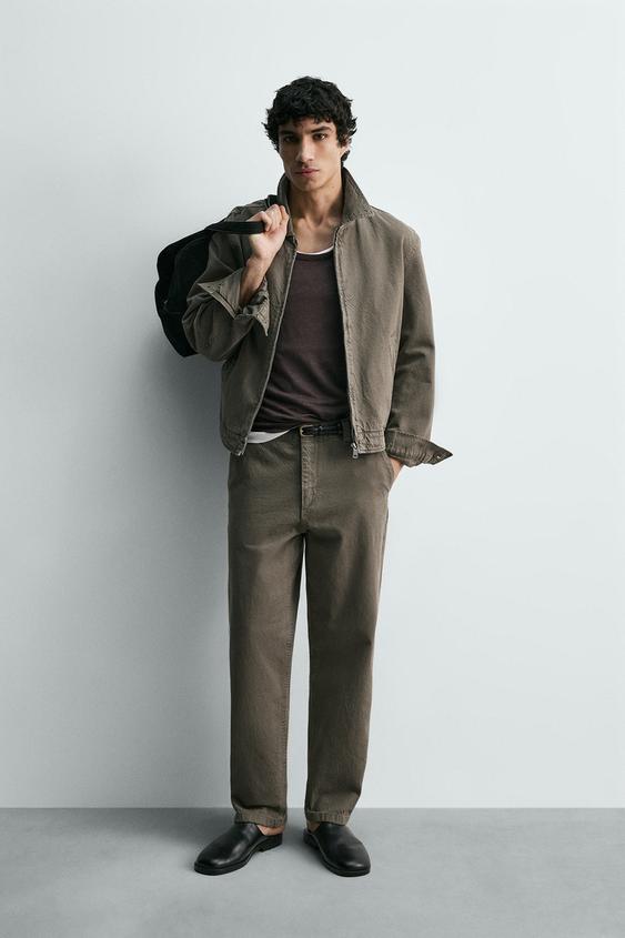 WASHED RELAXED FIT PANTS from Zara - $79.90