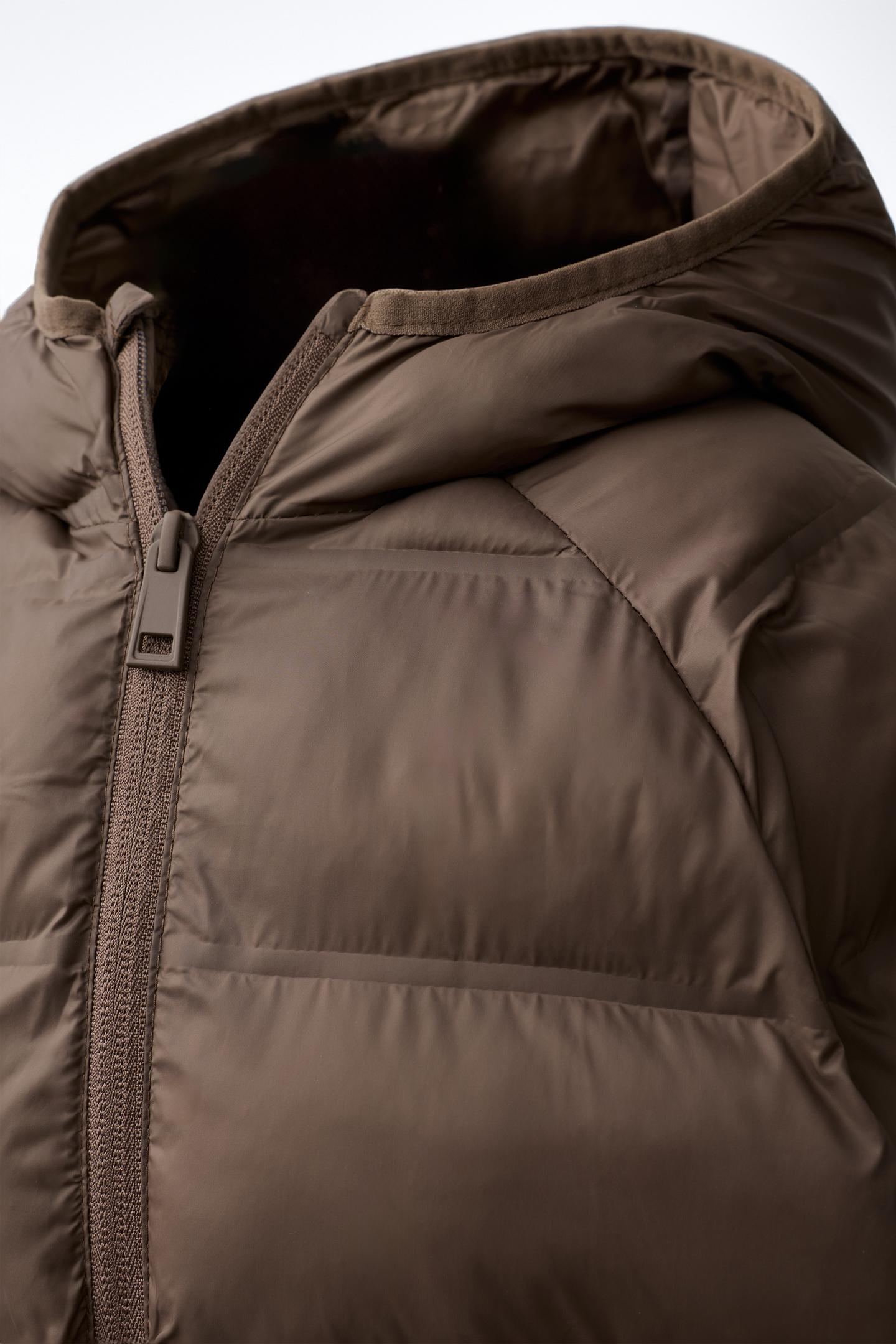 Детская куртка Zara Ultralight Water Repellent, цвет: Коричневый — фото 5