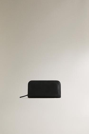 LEATHER WALLET - Black by Zara