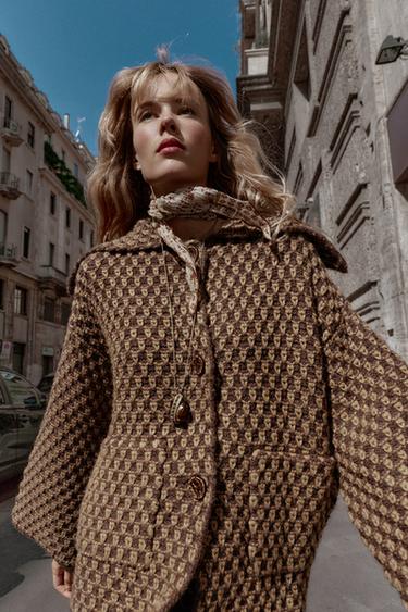 GILET EN MAILLE OVERSIZE - marron-vison de Zara - Image 5