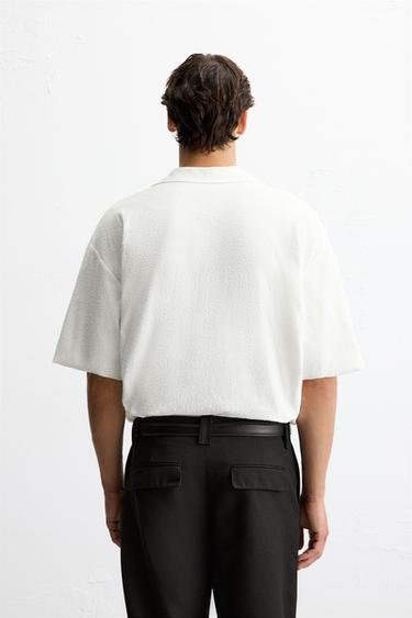 CHEMISE COUPE DÉCONTRACTÉE TEXTURÉE - Blanc de Zara - Image 2