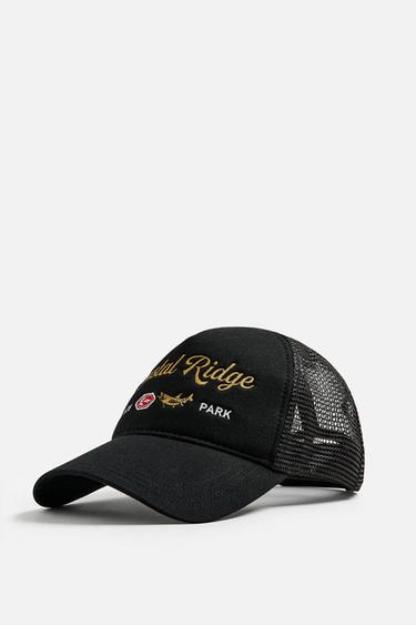 CASQUETTE AVEC BRODERIE EN CONTRASTE - Noir de Zara - Image 3