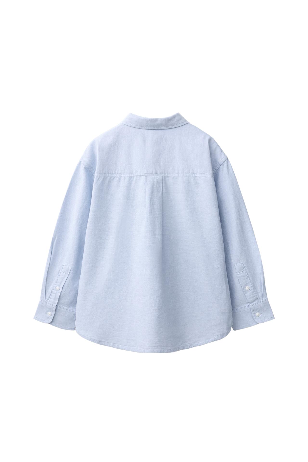 SOLID OXFORD SHIRT — Sky blue