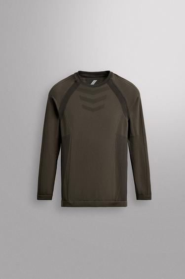 SKISHIRT ERSTE SCHICHT - Braun von Zara