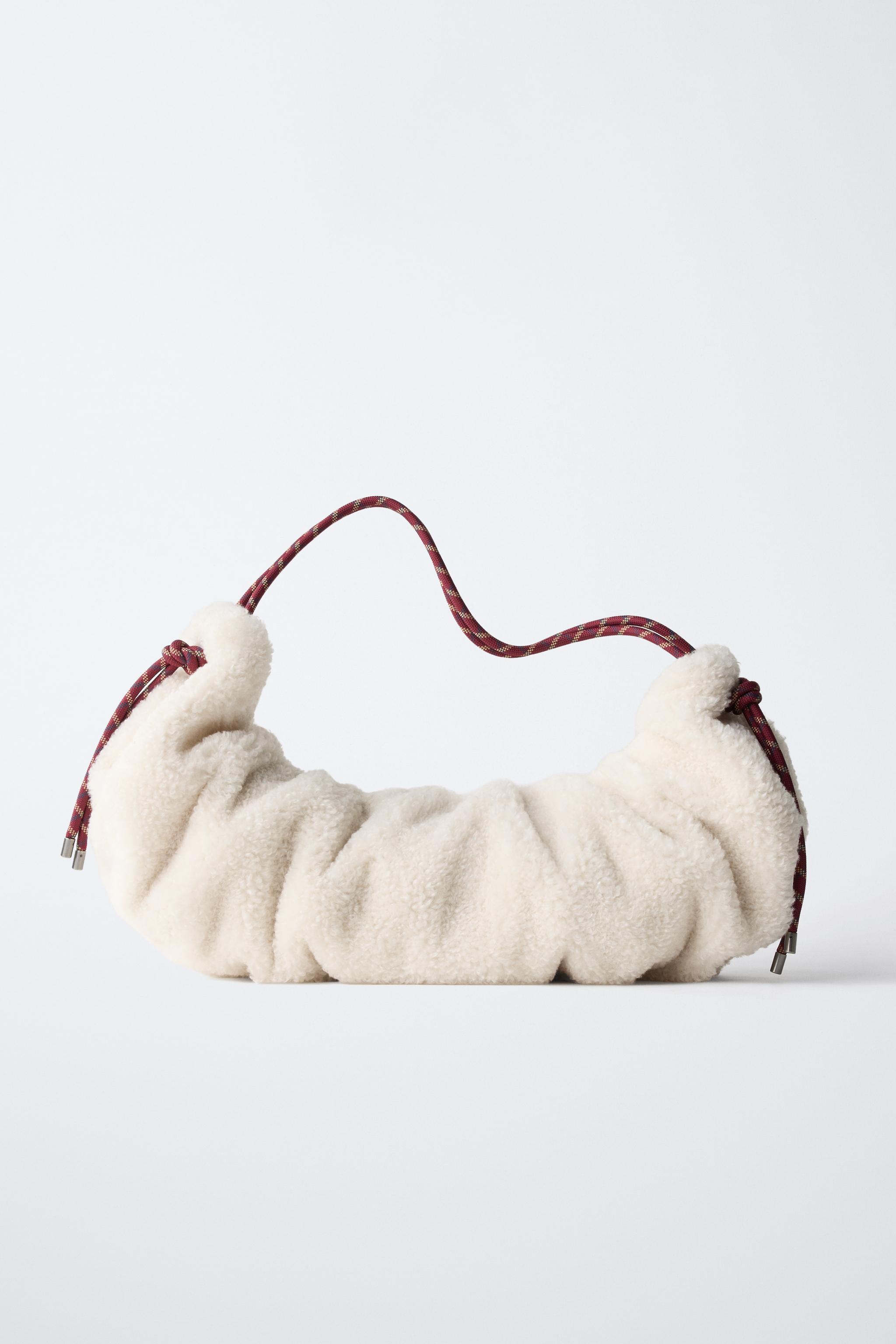 FAUX-SHEARLING CROSSBODY BAG