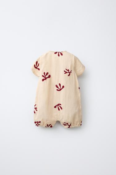 BODY TEXTURÉ BRODÉ - Écru de Zara - Image 1