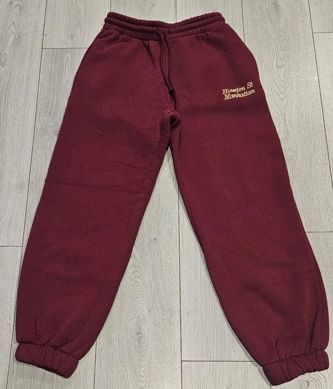 EMBROIDERED VARSITY PANTS
