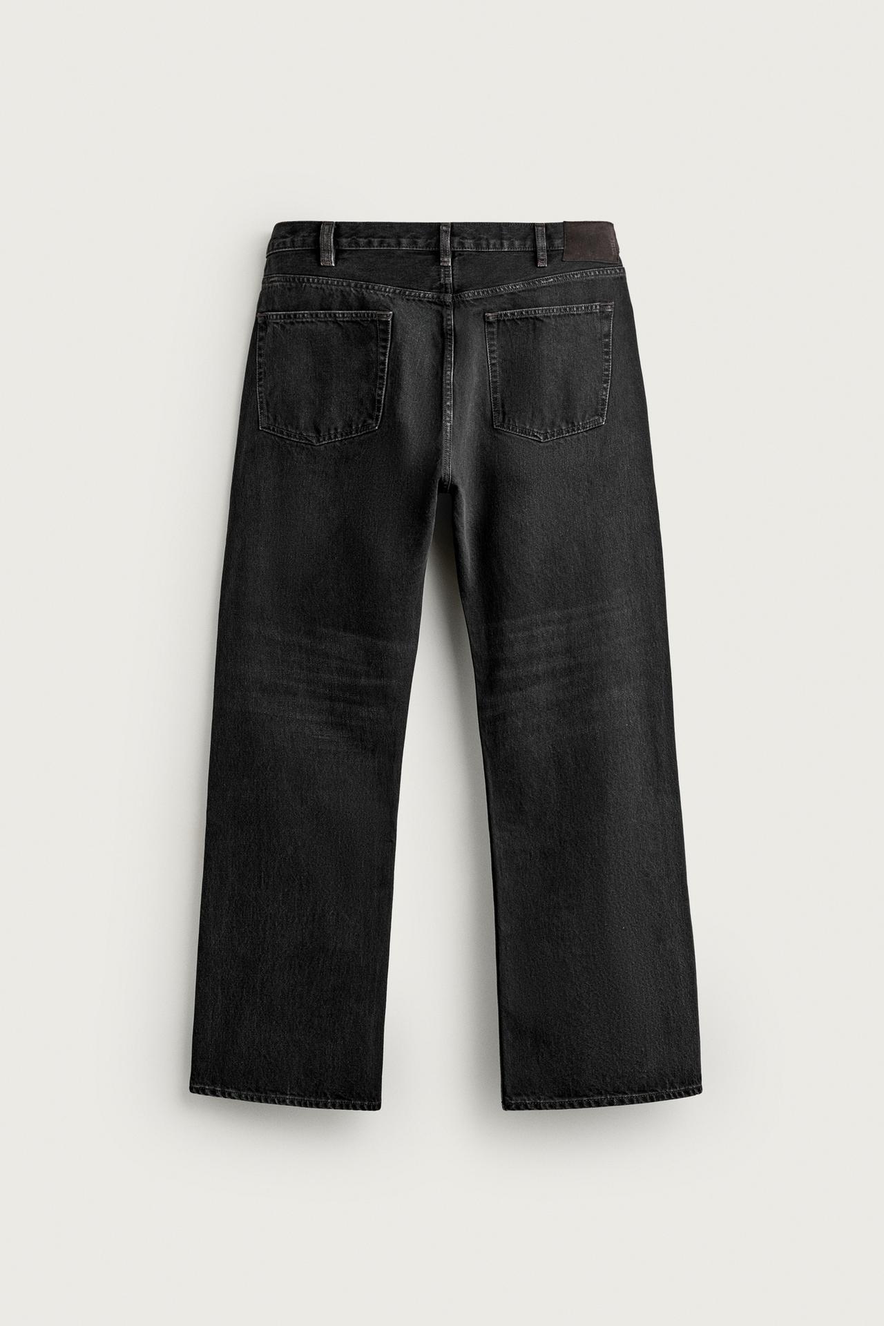 STRAIGHT FIT BOOTCUT JEANS — Black