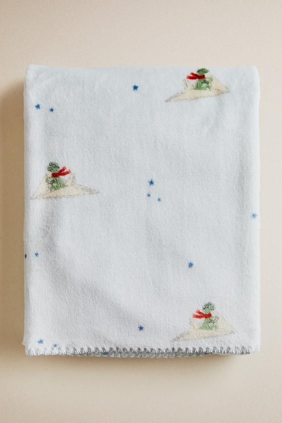 COUVERTURE ENFANT DINOSAURES - Bleu clair de Zara - Image 4