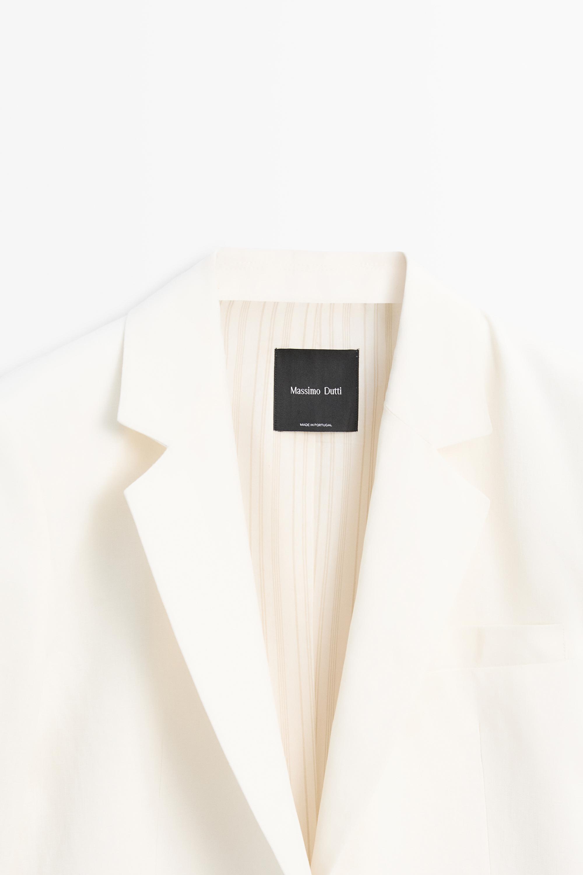 100% linen oversize blazer