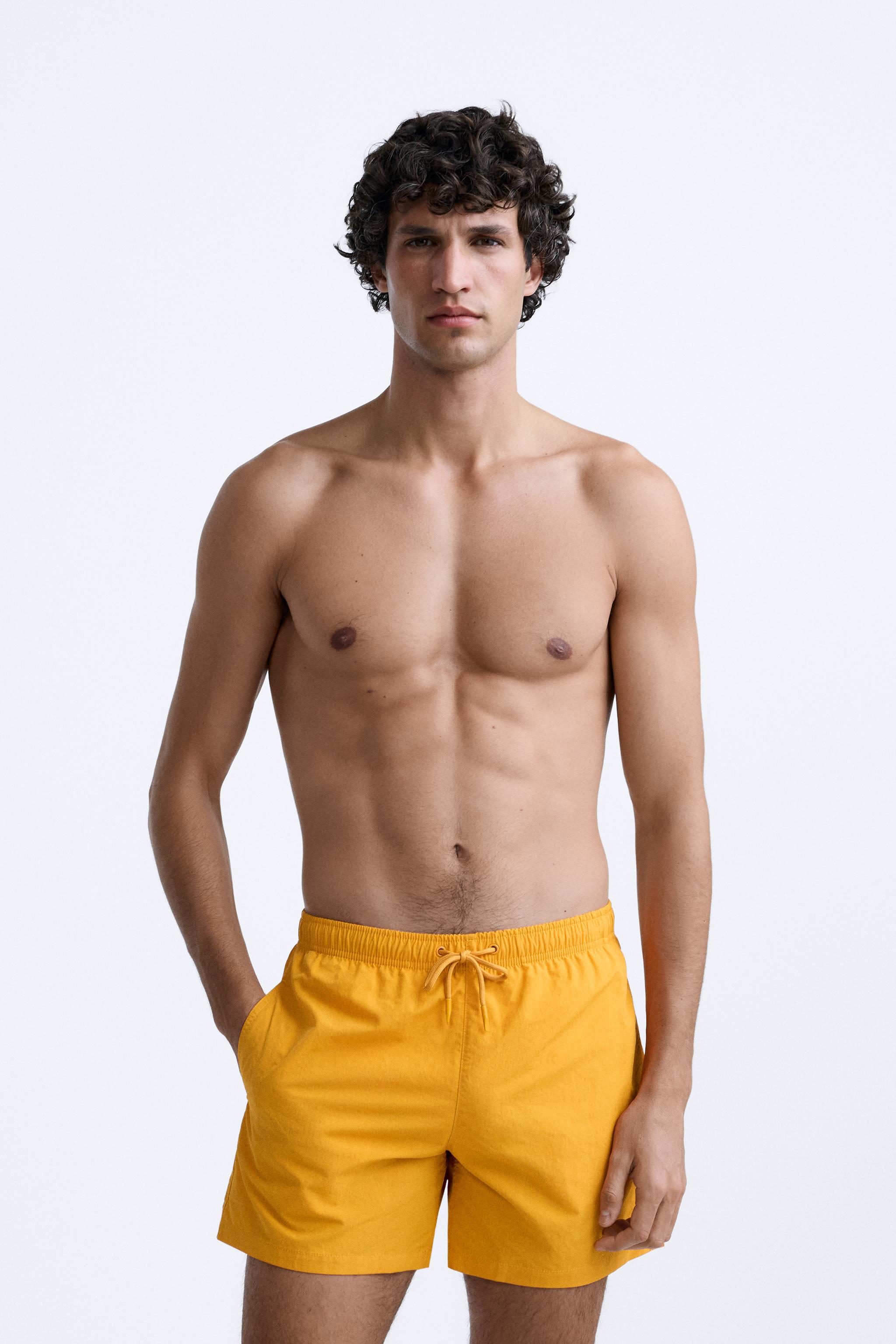 BASIC SWIMMING TRUNKS Stone ZARA United States