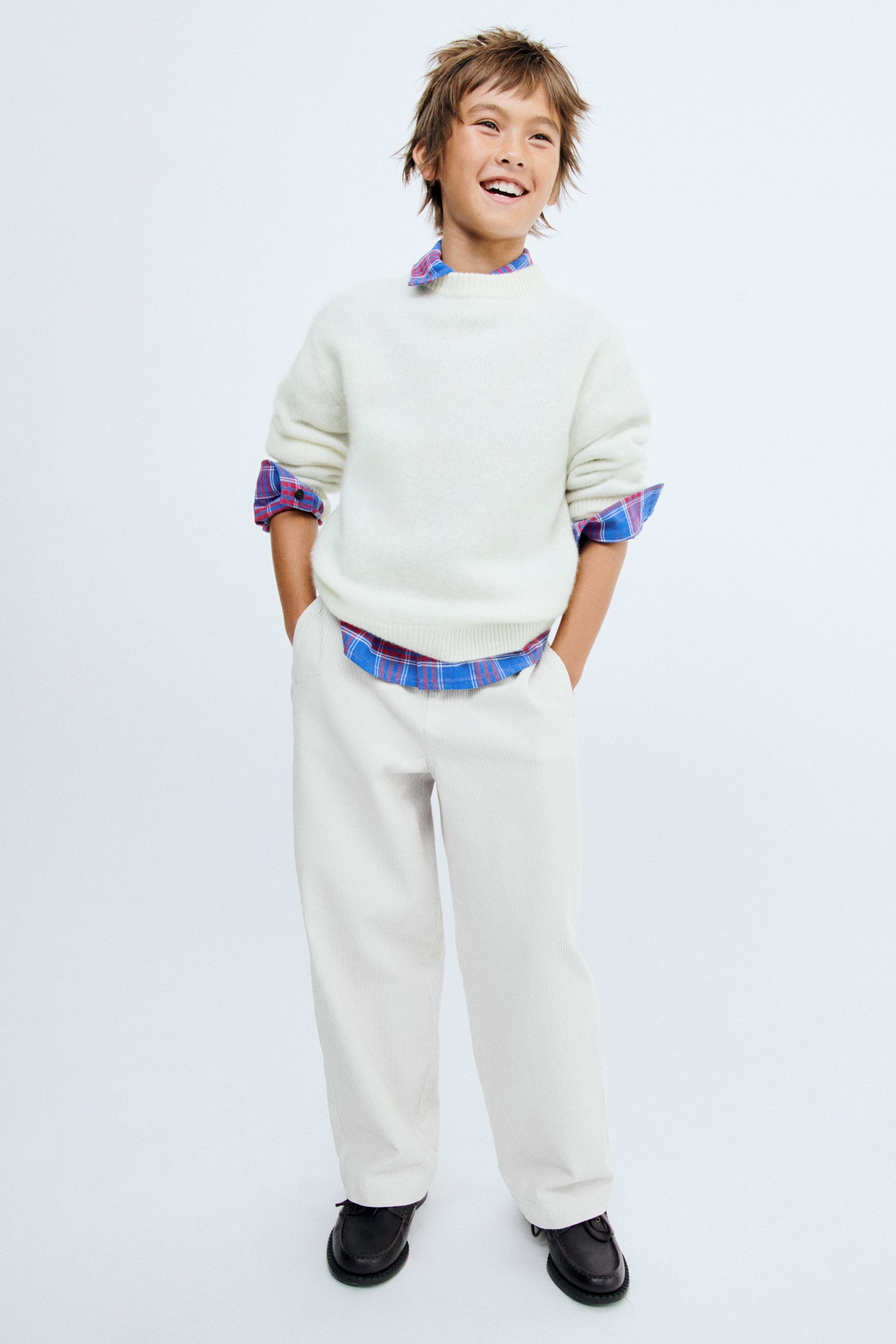 Детские брюки Zara STORIESZ - RELAXED-FIT CORDUROY PANTS WITH CUFFED HEM — фото 5