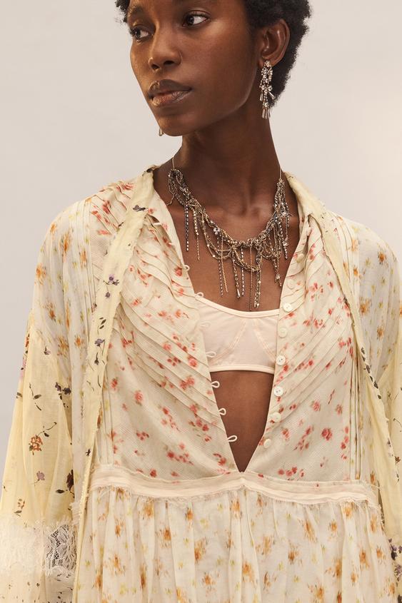 LIMITED EDITION LONG SPARKLY EARRINGS from Zara - $49.90