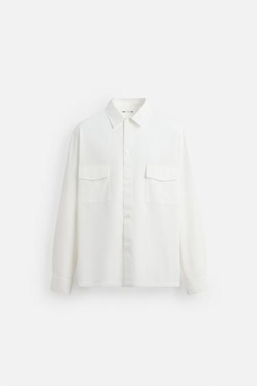 SURCHEMISE LYOCELL - COTON - Blanc de Zara - Image 7