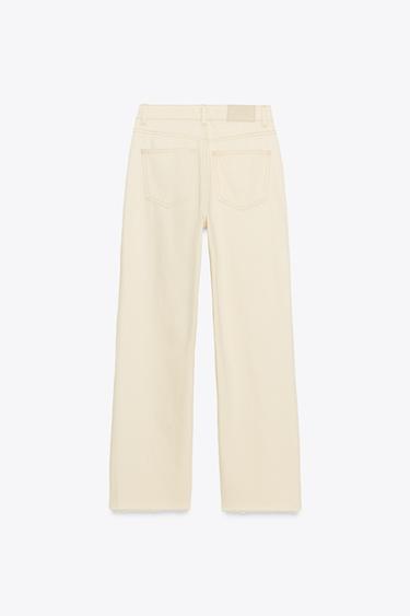 JEANS Z.02 STRAIGHT ANKLE HIGH-WAIST - Ecru by Zara - Image 7