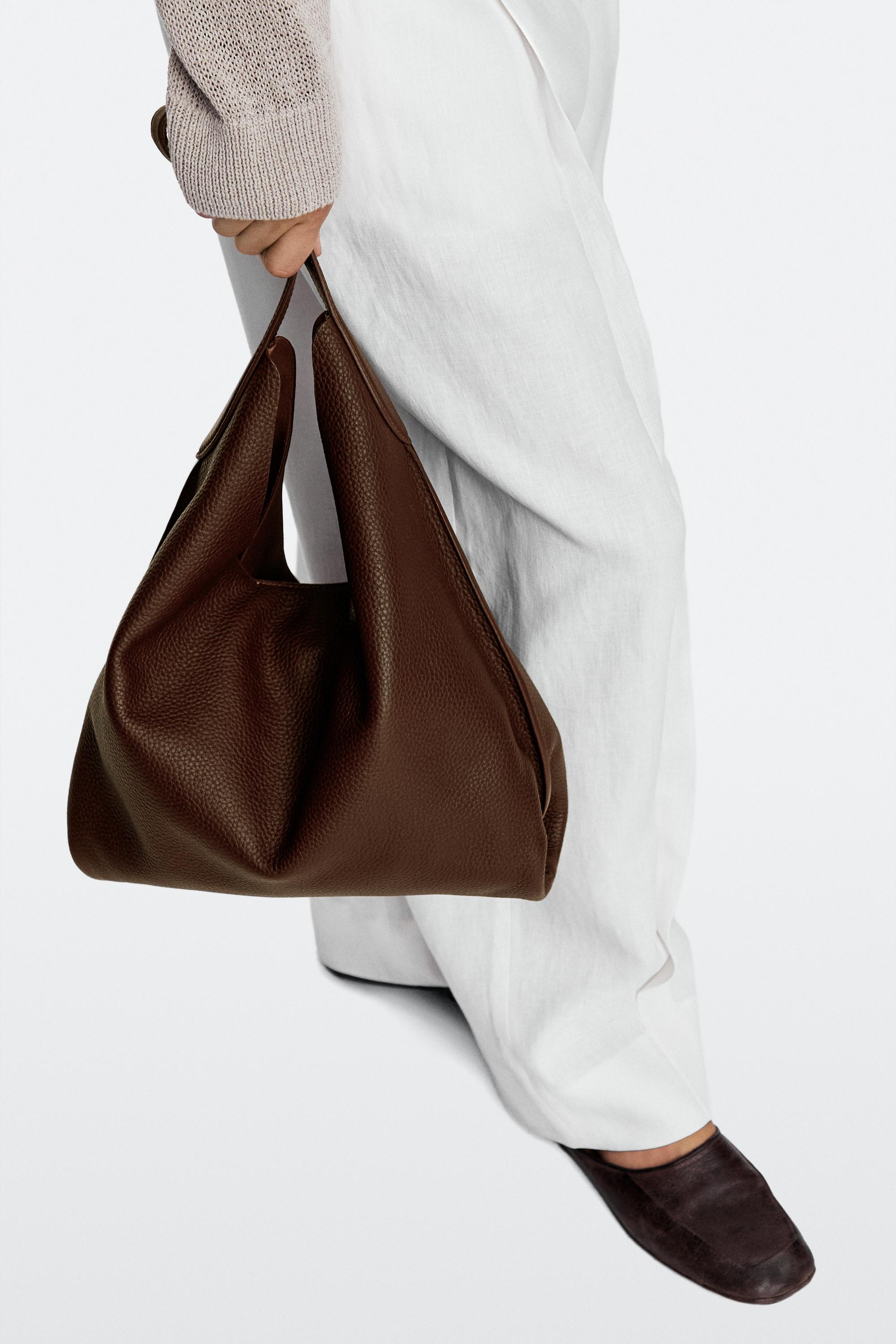 Sac épaule medium en cuir nappa