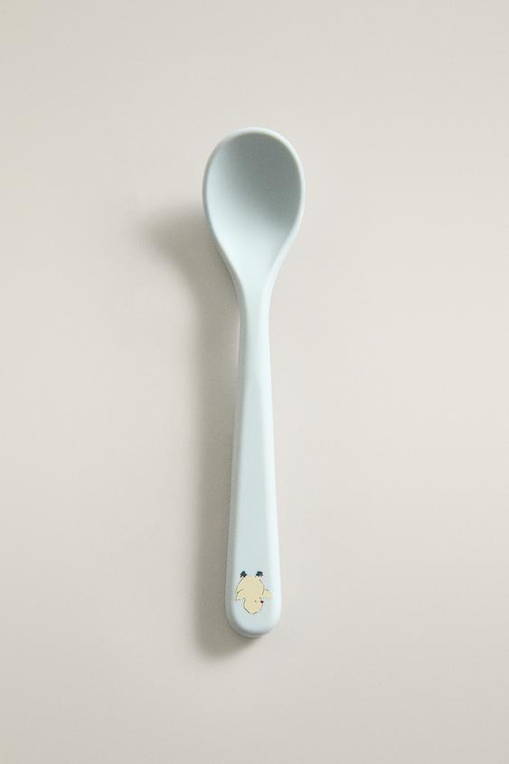CHILDREN'S CHICK SILICONE SPOON - أزرق الخاص بـ Zara - صورة 0