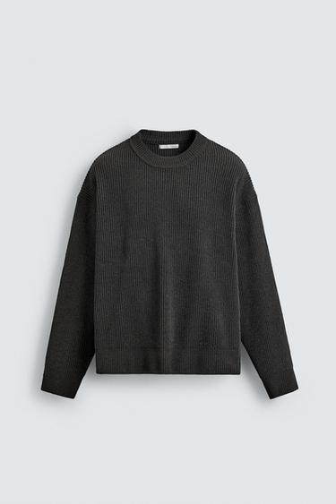 STRUKTURIERTER CHENILLE-PULLOVER - Grau von Zara