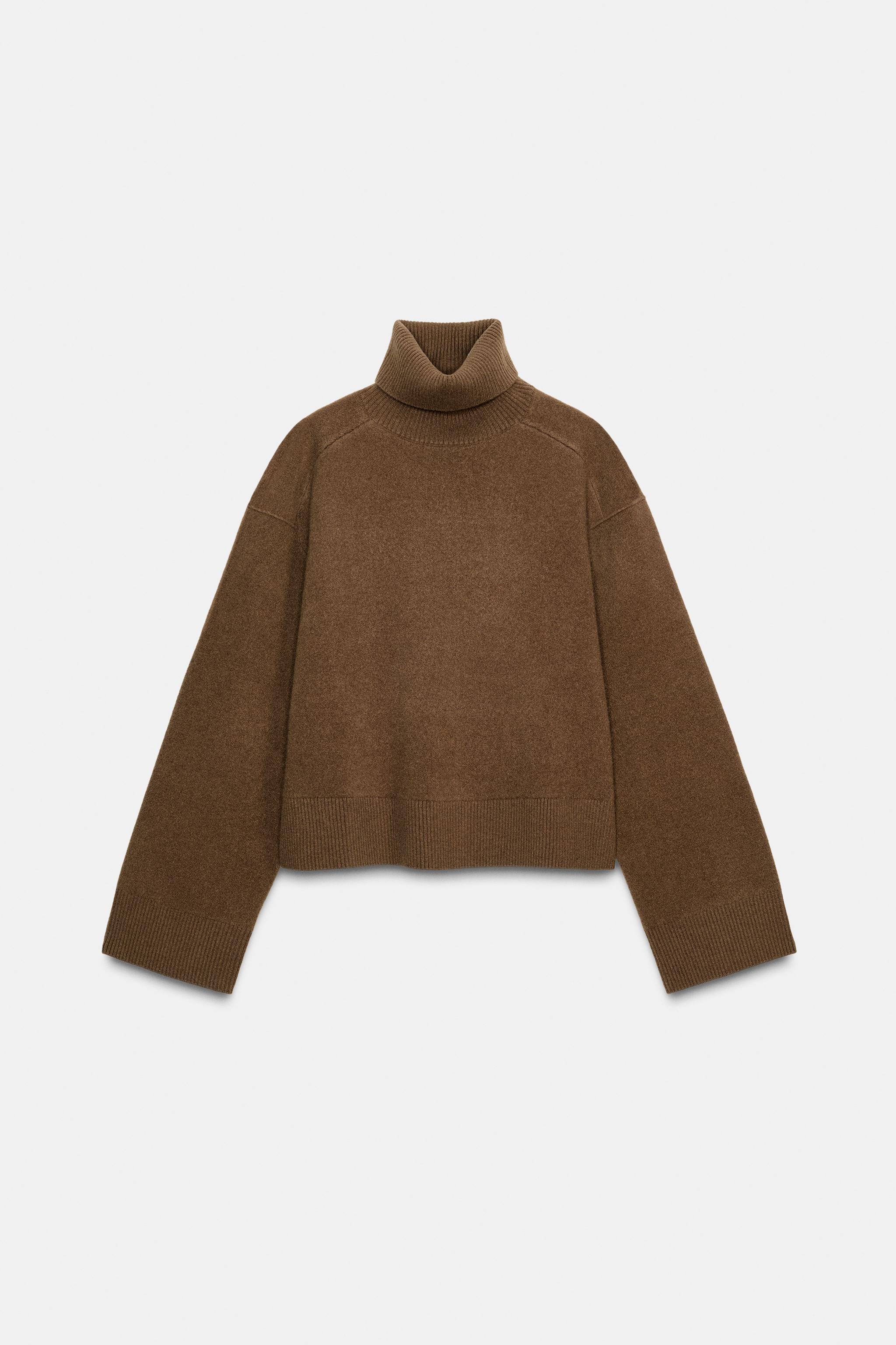 95% WOOL HIGH COLLAR JUMPER