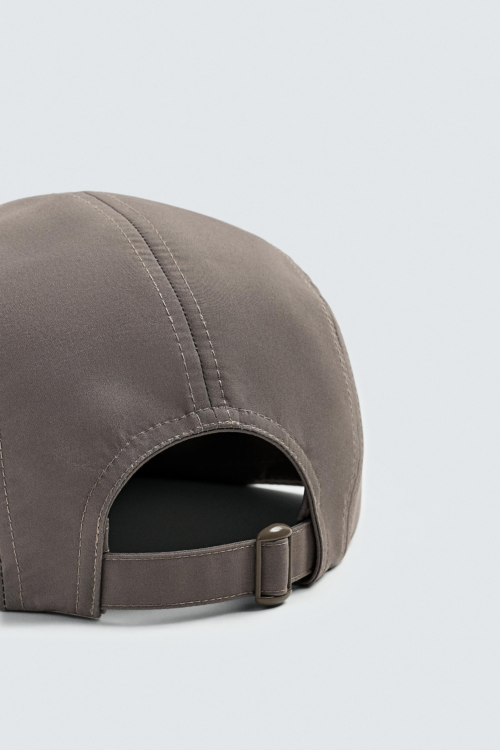 EMBROIDERED FLAT PEAK CAP - Brown / Taupe | ZARA South Africa