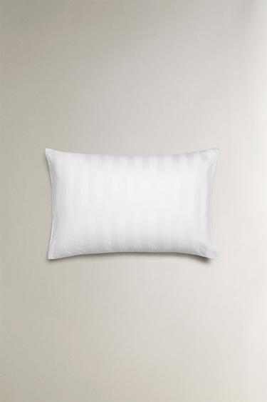 TAIE D’OREILLER SATIN RAYURES (500 FILS) - Blanc de Zara - Image 3