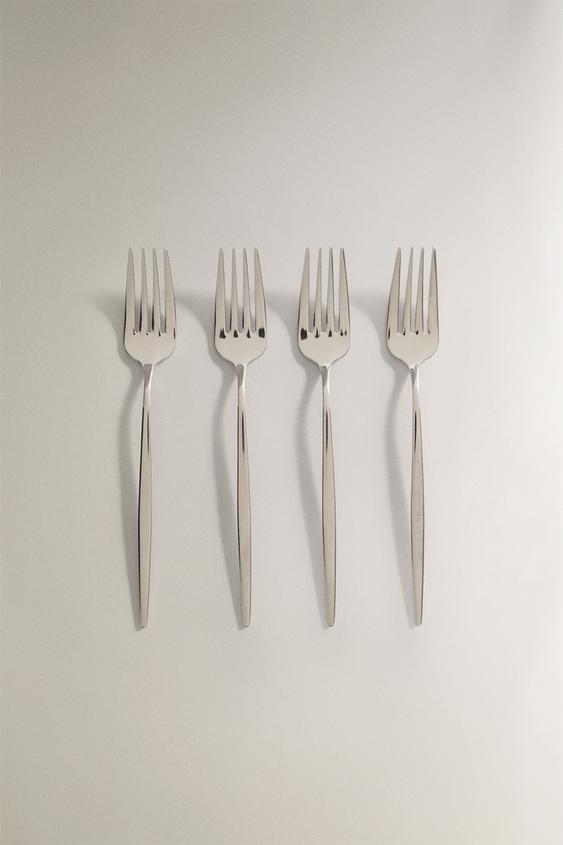 PACK TENEDOR BRUNCH MANGO FINO (PACK 4) - Acero de Zara - Imagen 0