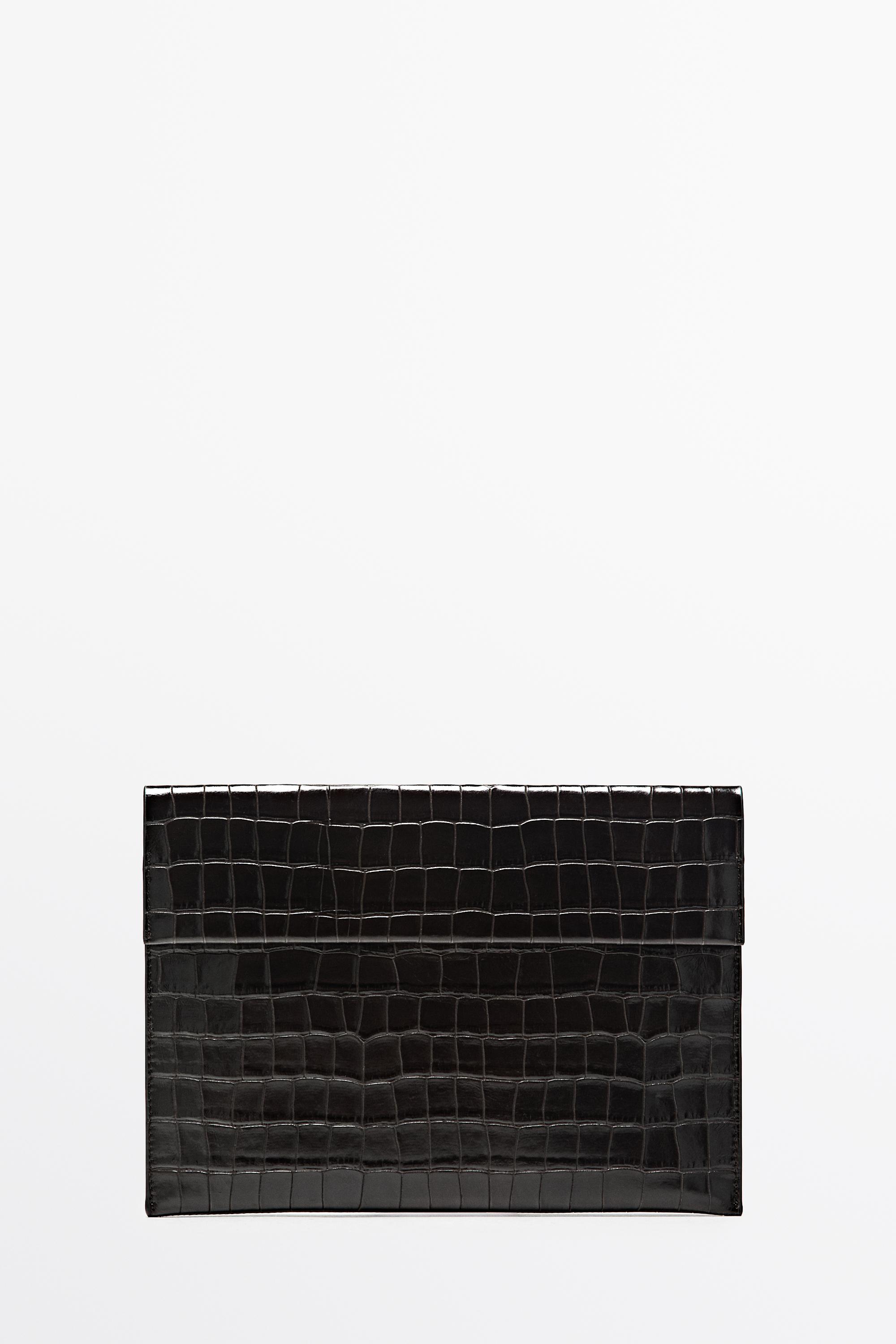 Housse iPad en cuir texturé