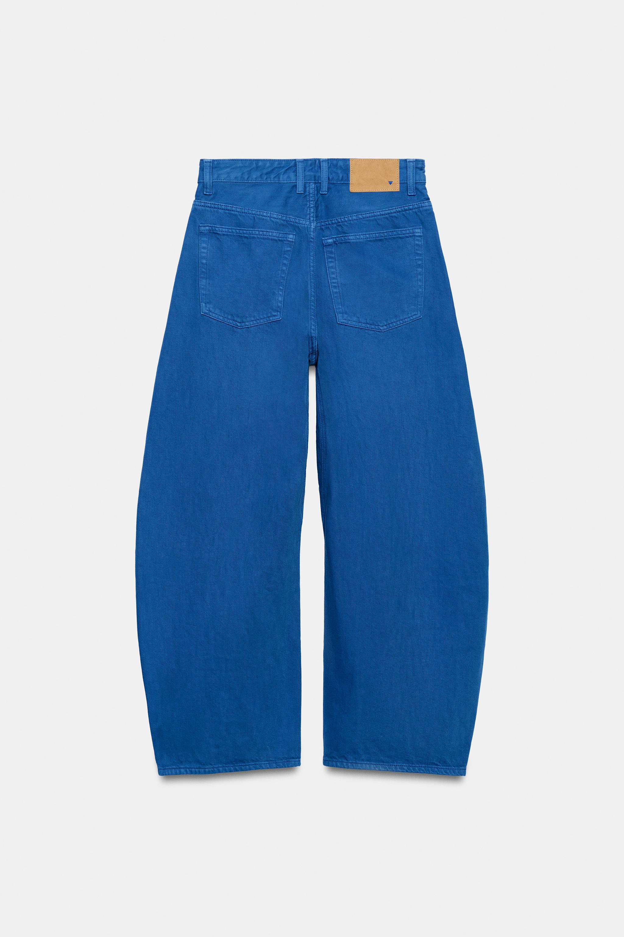 Zara Trf Orta Bel Balon Jean görsel 8
